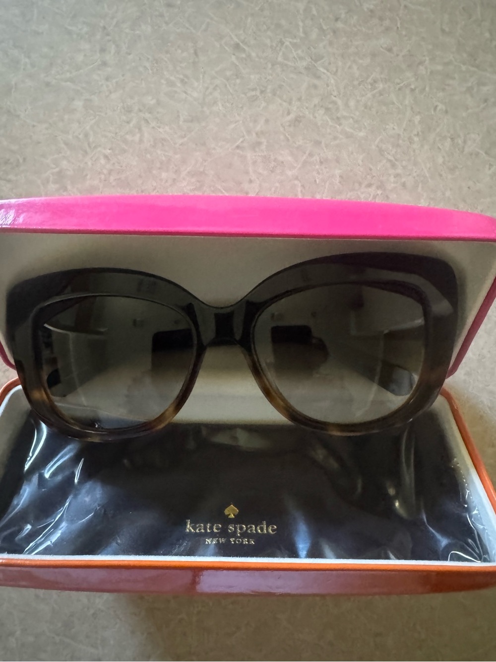 Kate spade Women's Oversized Brown Gradient Sunglasses
